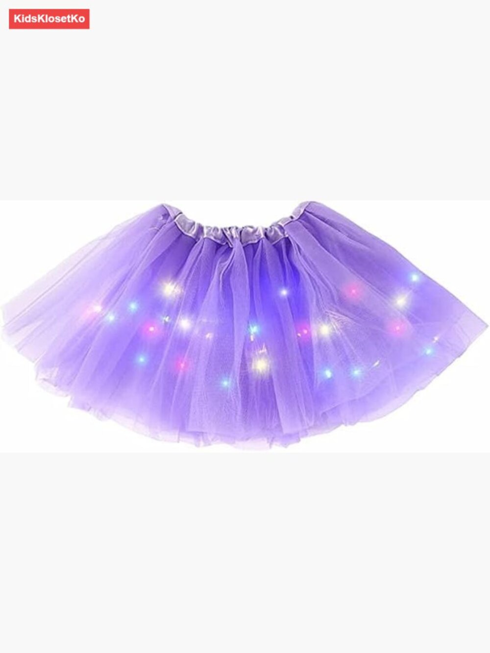 Light Up Tutu Skirt 2-8 Years Fluffy Ballet Dress Up Costume